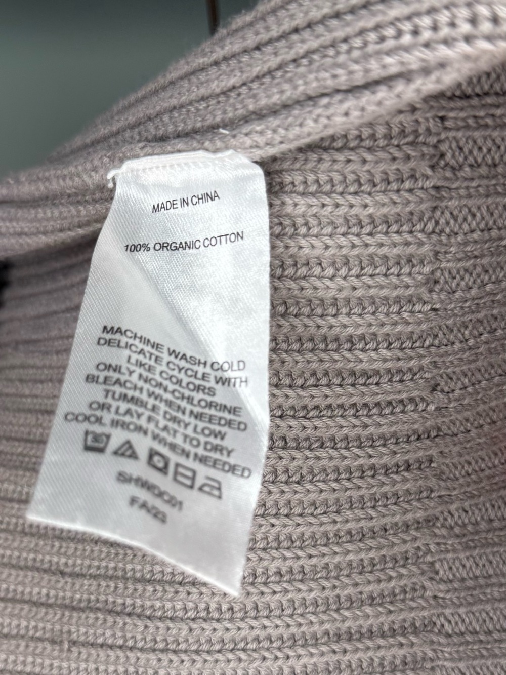 Quince Light Gray Open-Front Ribbed Cardigan - Picture 8 of 8